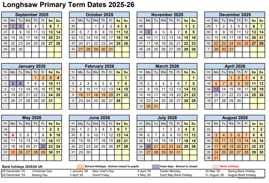 Term dates