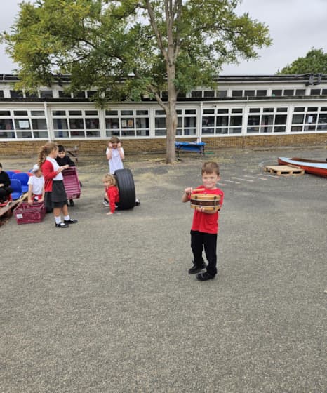 Exploring sound and rhythm with joy