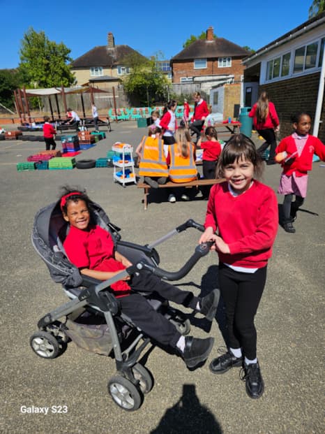 Off they go on a fun-filled ride!