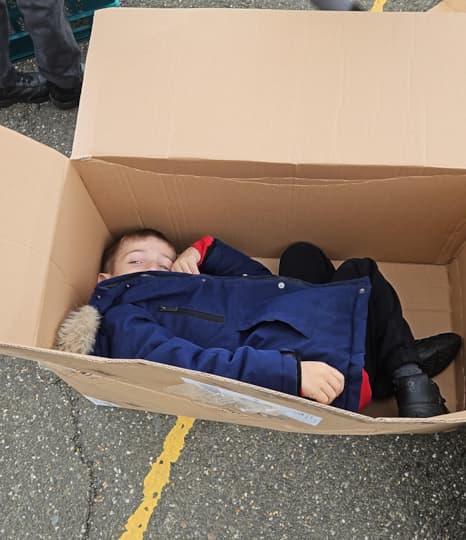 Relaxing in style during play